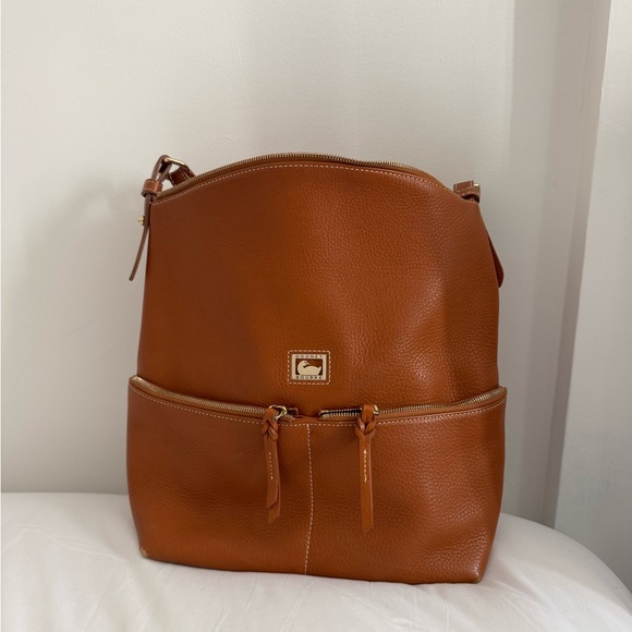 Dooney & Bourke Handbags - Vintage Dooney & Bourke Women's Large Tan Leather Bag